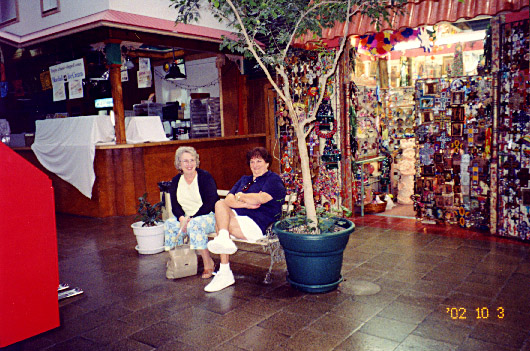 Shirley & Judy inside El Mercado